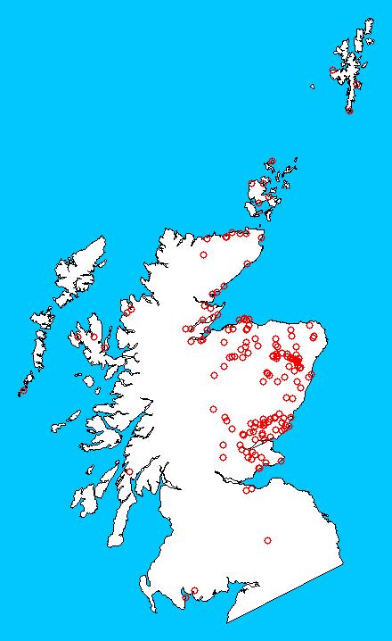 12 north-eastern portion of Scotland, this may be because of a retreat from Romans and Christian missionaries to a part of the land they could not easily get to.