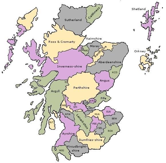 Along these same lines, the provinces directly next to Aberdeenshire, namely Perthshire and Kinross, Moray, and Angus all contain respectable numbers of symbols.