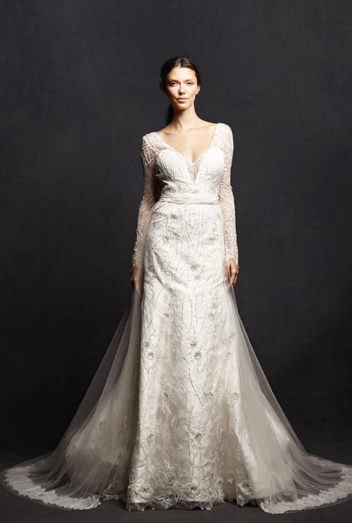 Katherine Beaded chantilly lace