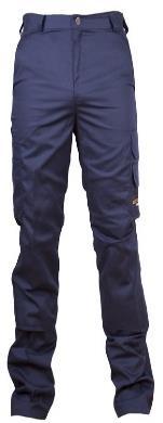 Min. Order : 5,000 units/color 65% Polyester 35% Cotton twill, 245 gsm 6 Pockets + Knee Pad Pockets, 1 Rear Pocket with