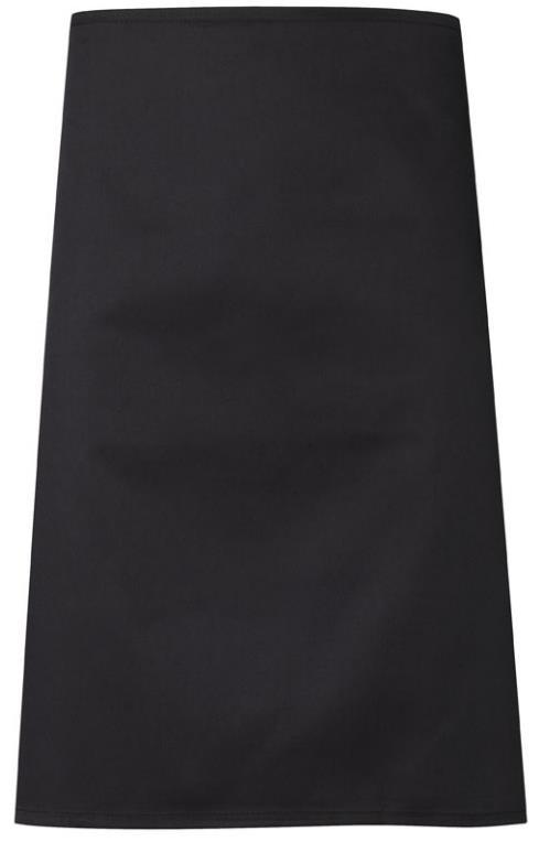 Fixed neck strap A good length knee apron, practical and stylish in a restaurant or kitchen