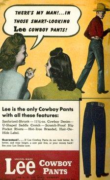 Before World War II jeans were only worn in America's Western states.