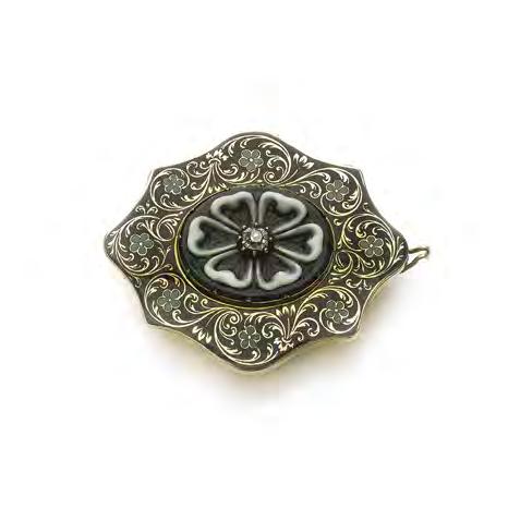 Here is an example where we used a Victorian brooch and created a most