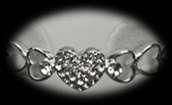 6495 Silver Plated Hollow Hearts