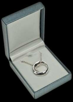 6772 Silver Plated Ring Necklace Friends make