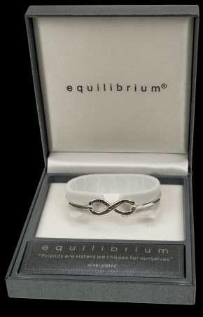 SILVER PLATED INFINITY BANGLES 54389 Silver