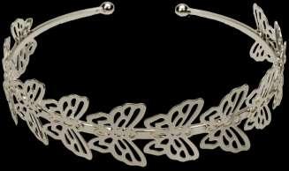 Bracelet 59224 Pure Silver Plated Filigree Butterfly