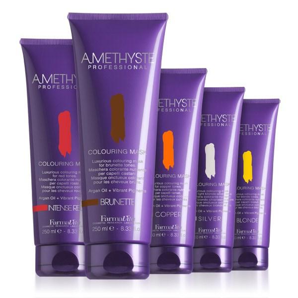 Pg 32 Amethyste COLOR MASK COLLECTION Rich coloring mask Formulated with highperforming direct pigments, revives and intensifies color in a few minutes.