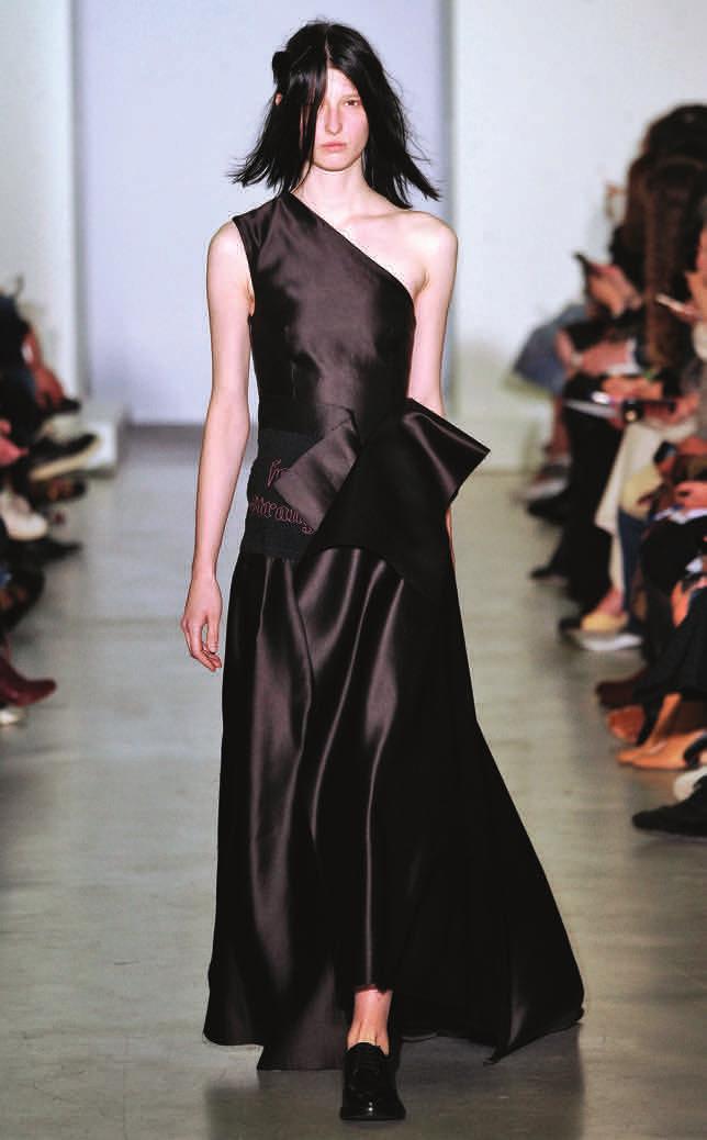 LOOK 32 F7102 BLACK COUTURE GOWN WITH