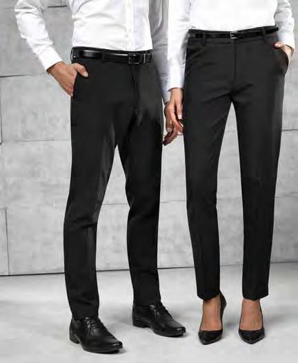 Long leg 34 /86 cm available LADIES TAPERED LEG TROUSER PR538 Tapered fit that follows the contours of the leg YKK fastening zip