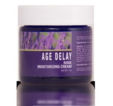 AGE DELAY BEAUTY & SKIN CARE Age Delay Rose Moisturizing Cream Age Delay Rose Moisturizing Cream is a rich, high-performance cream perfect for dehydrated skin that provides the dual benefits of
