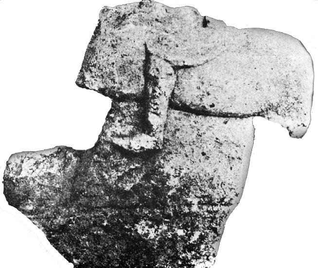 Ni{ i Vizantija XI 181 Fig. 7 Fragment of a Rider from Kumanovo (Mid-third century); Kumanovo, R. of Macedonia (CCET V, 22, fig. 30) Сл. 7 Фрагмент коњаника из Куманова, Р.