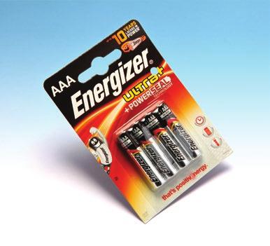 BATTERIES 4 pack of Energizer AA batteries