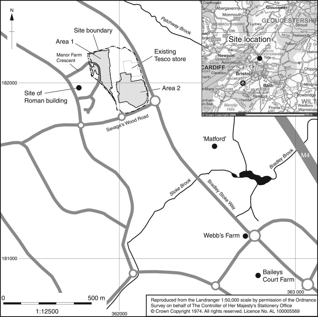 12 andrew simmonds Fig. 1. Location of the excavation and other sites mentioned in the text. from the late Mesolithic to early Neolithic period, but the main period represented was the Bronze Age.