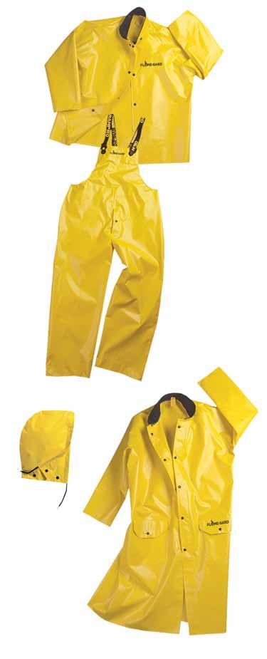 FR Waterproof Protective Wear > > Tough-One When It Has to Be Tough Constructed using double-coated PVC on Polyester scrim, Tough-One Series 100 FR will provide the durability you need to get the job