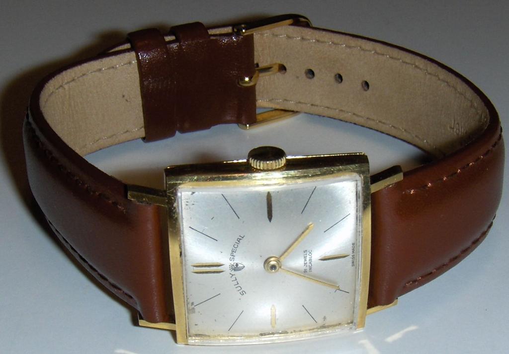 crystal, date, damaged dial, approx 1965.