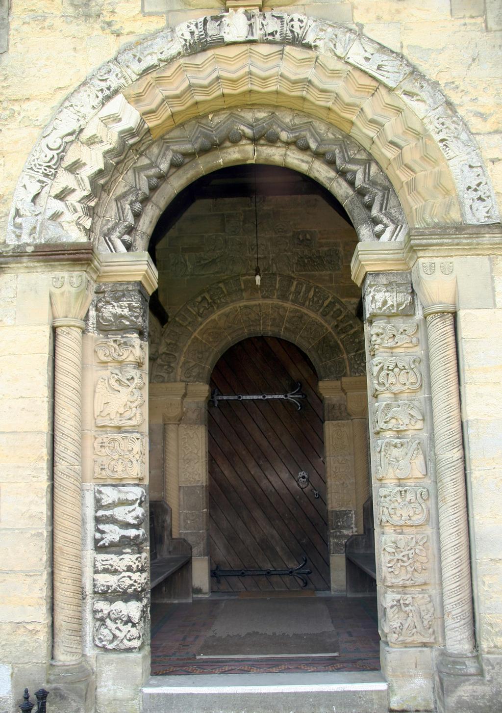 Doorways Yorkshire retains a wealth of surviving doorways from the later 12th century, with decorative carvings that demonstrate a uniformity of style across the region (Zarnecki 1953, 35).