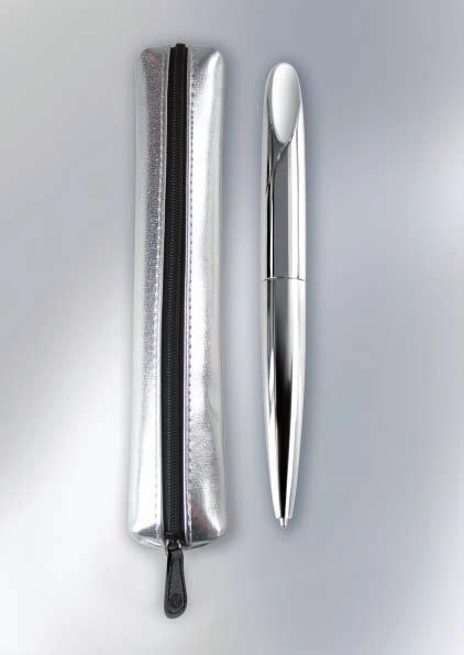 Silver-plated ladies purse pen.
