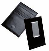 LEATHER GOODS Money clip, credit card holder in