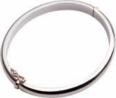 LADIES ACCESSORIES Sterling silver three band bangle 65