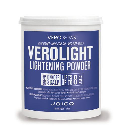 SAVE 21% LIGHTEN UP THE RIGHT WAY TUBS OF SAVINGS Go lighter smarter with colossal savings on every 2 lb tub of our ever-popular VeroLight Lightening Powder. Salon Price: $26.95 Salon Value: $33.