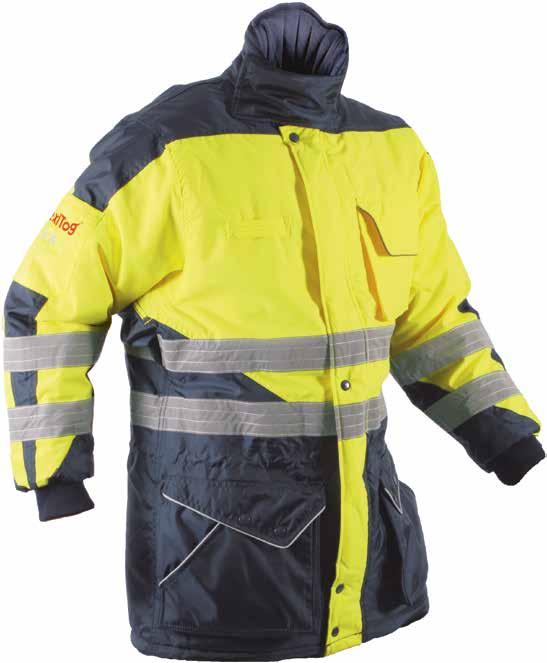ZONE INDICATOR X3JHV X300 JACKET Hi-Vis Feature packed traditional waterproof freezer jacket with hi-visability built in to the garment.