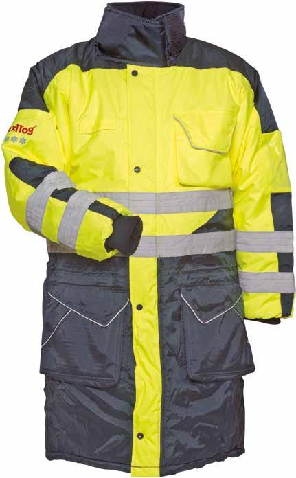 CLEARANCE CLOTHING FEBRUARY 2013 X3WHV X300 Warehouse Coat Hi-Vis Extra long warehouse cost for managers and those that require a little extra protection, with hi-visability built in as well.
