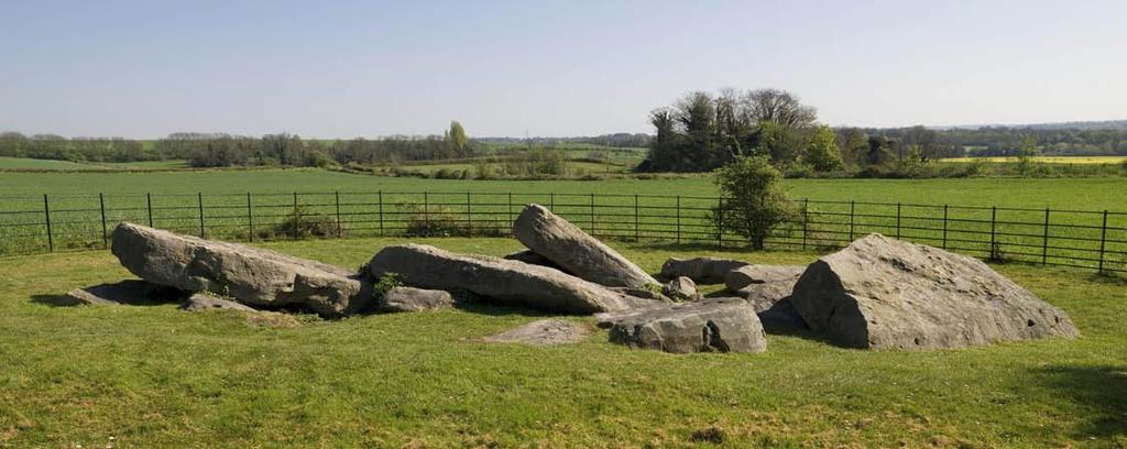 Fig. 1. The tumble of large fallen sarsen stones, Little Kit s Coty, near Maidstone in Kent, is thought to have once formed a burial chamber similar to others nearby.