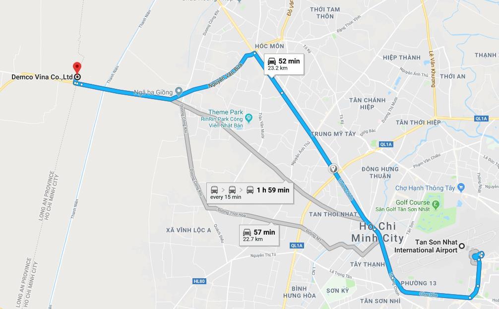 LOCATION FACTORY ADDRESS : Lot HB3-HB4, Street 5, Xuyen A Industrial Park, My Hanh Bac, Duc Hoa, Long An Province, Vietnam From Airport: 18km From Tan Cang Port: 25km From Saigon Port: 28km From