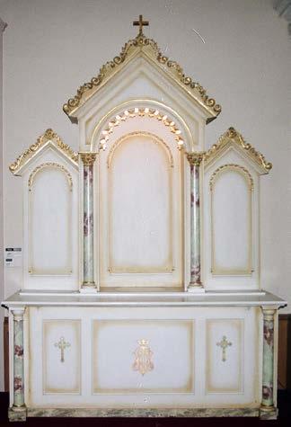 Romanesque Style Wood Side Altar
