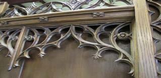 middle), gothic tracery piece