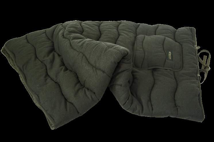 The muff in the front holds small utensils and keeps your hands warm. The blanket can also be used as a comfortable seat.