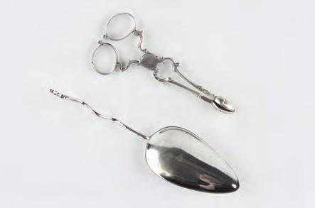 572. A PAIR OF GEORGE III SILVER SUGAR TONGS, with acorn ends by Richard Mills, c.1770, 11.