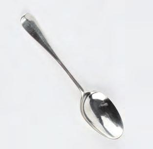 Lot 578 Lot 579 Lot 580 578. A GEORGE III SCOTTISH SILVER HANOVERIAN PATTERN TABLESPOON by Adam Graham, Glasgow c.