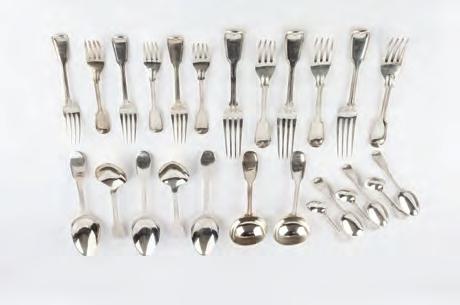 forks, cased; and a cased set of plated fish knives and forks (3) 60-80 (plus 24% BP*) 511.