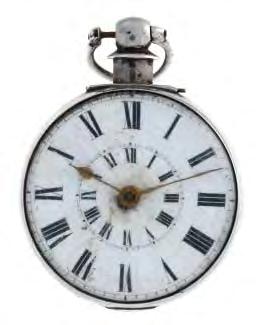 437 438 439 440 An open face pocket watch. White metal case, stamped 0,935 with poincon. Unsigned key wind Swiss bar movement with cylinder escapement.
