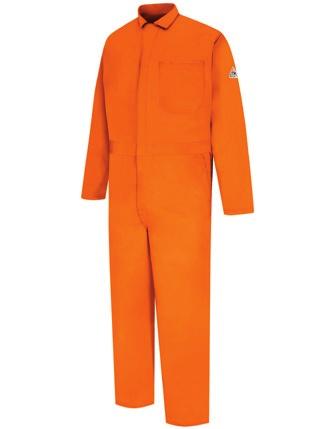 EXCEL FR CLASSIC COVERALLS CEC2 CEC2LONG IL FABRIC Flame-resistant EXCEL FR 9-ounce, 100% cotton twill FEATURES Meets IL50 industrial laundry standards One-piece, topstitched, lay-flat collar Two-way