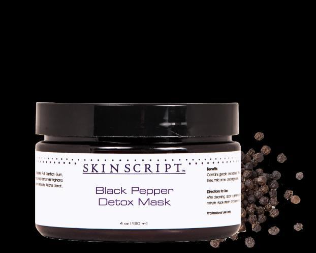 Black Pepper Detox Mask Description Professional Use Only.
