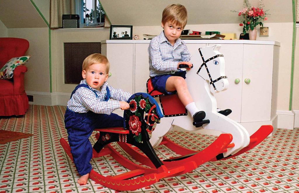 William and Harry literally lived in the nursery in