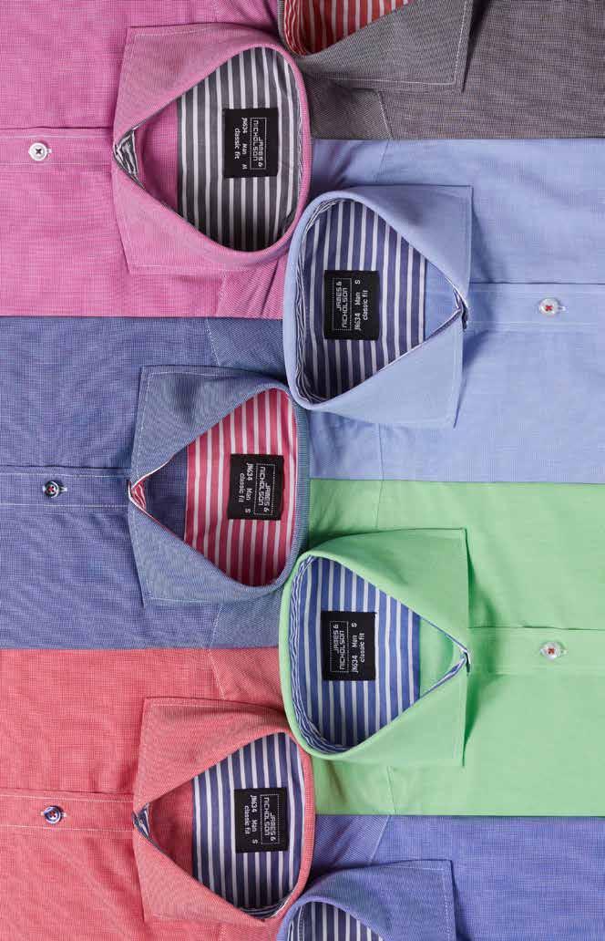 navy/red- light-blue/navy- purple/graphite- graphite/red- JN 634 MEN S SHIRT Shirt in fashionable dot pattern
