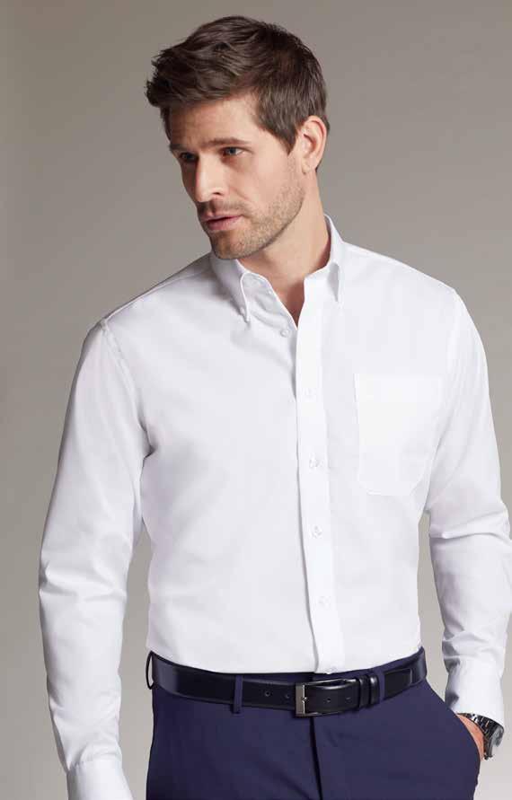 NON IRON FINISH NON IRON FINISH The button-down shirt can be