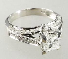 01 carat asscher cut diamond, with consignor's GIA cert/appraisal.