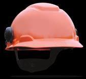 H7P3E combination hard hat, hearing protection and V1A mesh visor.