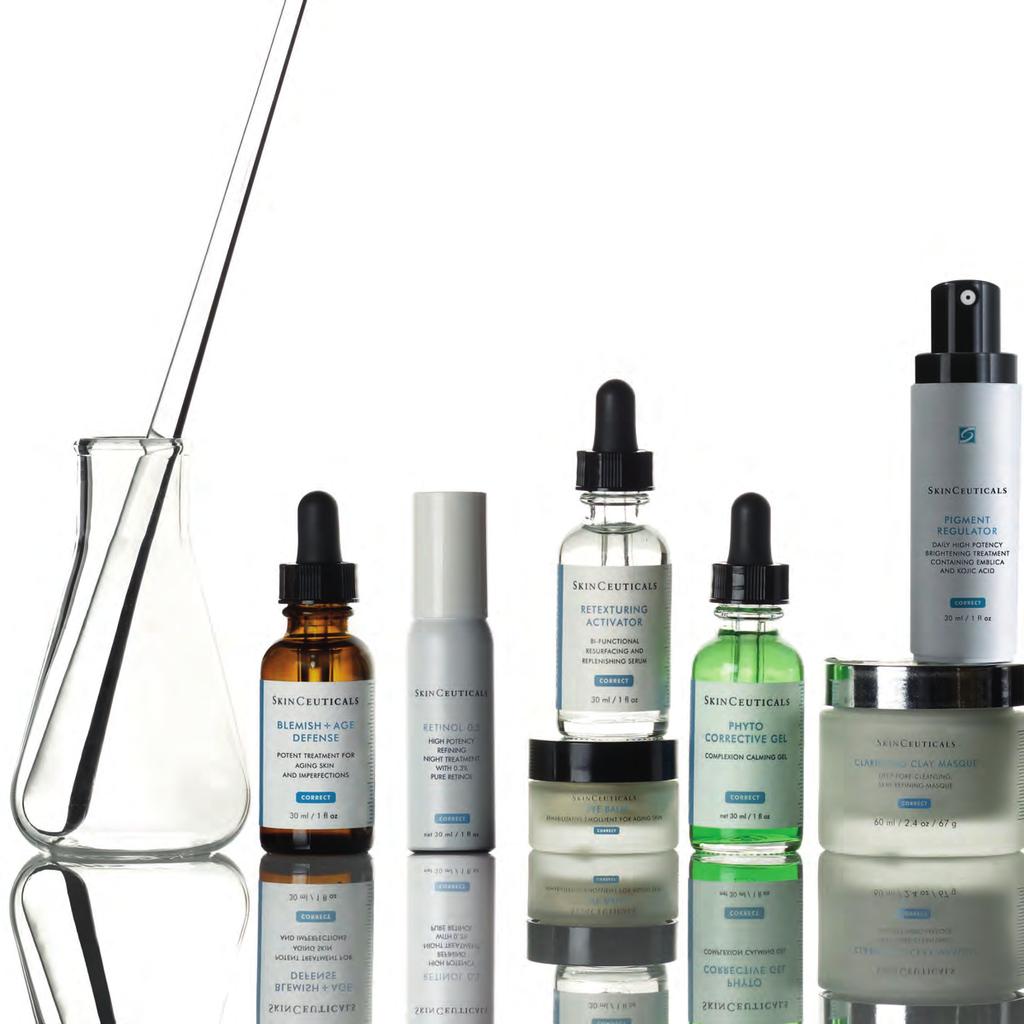 SkinCeuticals also provides a complete corrective product line that combines powerful formulas