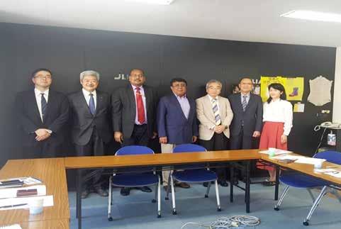 Meeting with Japan Leather and Leather Goods Industries Association (JLIA) On October 10, 2017 Shri Mukhtarul Amin, Chairman, CLE along with Shri Sanjay Kumar, Regional Director North, CLE had a