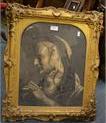 188 A good gilt framed picture of a lady.
