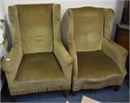 31 A good pair of Antique wing back