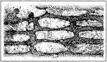 The mesolithic or epipalaeolithic 9 Figure 2.1 Masonry of cigar-shaped sun-dried mud bricks.