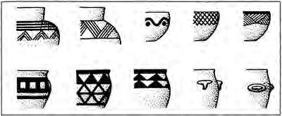 The neolithic 23 Figure 3.3 Painted and appliqué designs on Hassuna culture Neolithic pottery from Yarimtepe I (after Munchaev and Merpert 1981, 94, Fig. 19 and 96, Fig. 21) Figure 3.