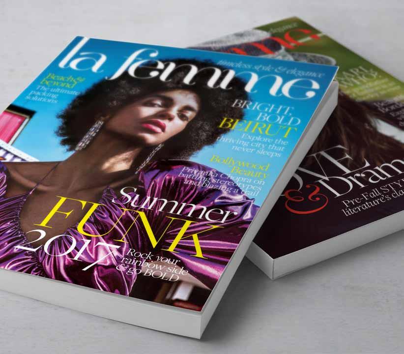 About us With its exquisite fashion shoots, beautiful layouts and captivating editorial covering luxury fashion, beauty, travel, jewellery and culture, La Femme deserves its reputation as one of the